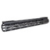 AR-15 Super Light M-LOK Series Free Float Handguards with Partial Top Rail, 15"