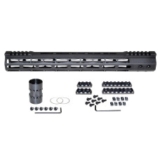 AR-15 Super Light M-LOK Series Free Float Handguards with Partial Top Rail, 15"