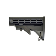 Mil-Spec Adjustable Stock w/ Sling Adapter, Black