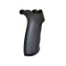 AR-15 Rubberized Coated Rear Pistol Grip-black/beavertail