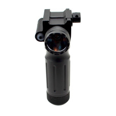 Tactical LED Aluminum Front Grip Flashlight & Red Laser Sight Combo