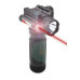 Tactical LED Aluminum Front Grip Flashlight & Red Laser Sight Combo